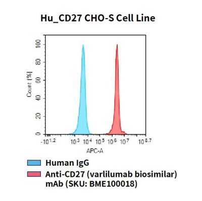fc-cel100081 hu cd27 cho s cell line flow